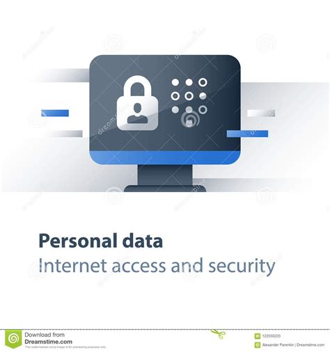 Cyber Crime Protection Personal Data Security Concept Limited Access