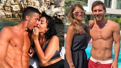 Cristiano Ronaldo S Fiancée Georgina Vs Lionel Messi S Wife Antonella Roccuzzo 2020 Youtube