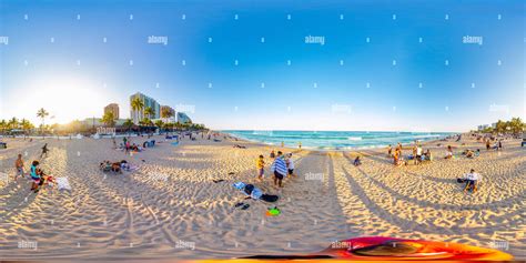 360° view of Fort Lauderdale, FL, USA - March 27, 2022: 360 vr