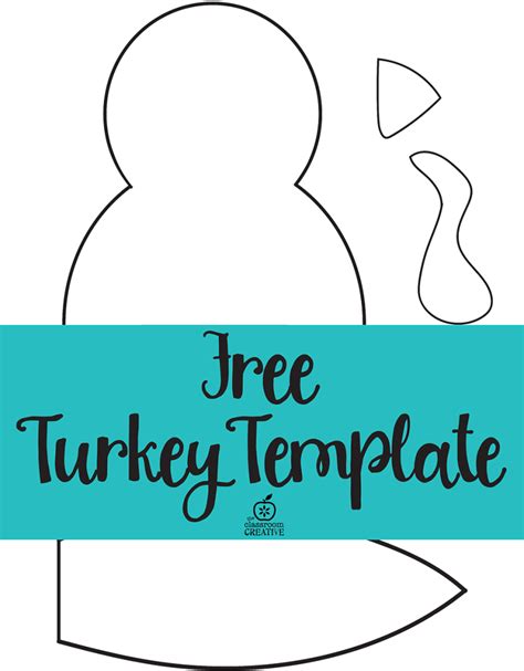 Free Printable Turkey Template Easy Peasy Thanksgiving Crafts Preschool Thanksgiving Turkey