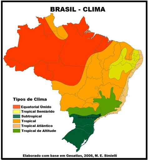 Brasil Clima Suporte Geogr Fico