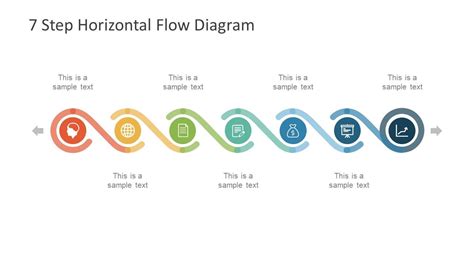 Step Horizontal Flow Diagram For Powerpoint Slidemodel Timeline My