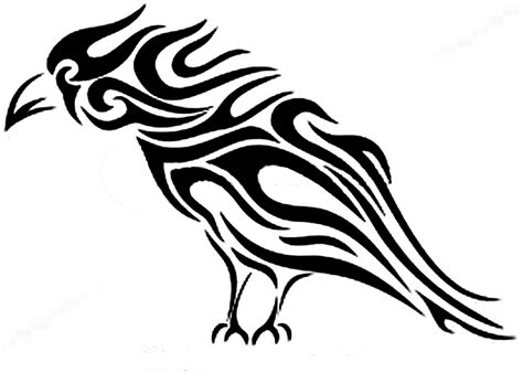 Tangled Raven Tribal Tattoos Tribal Animal Tattoos Raven Tattoo