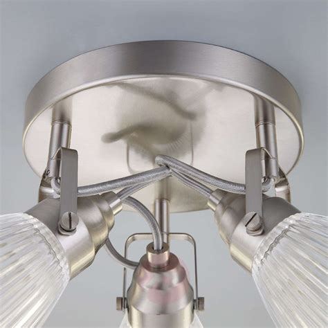 Currently low voltage lighting particularly the 52mm dichroic lamp is experiencing a recovery from the drop off in business caused by the emergence of its 240v counterpart (often called gu10 after its lampholder design). Round LED bathroom ceiling light Kara fluted glass ...