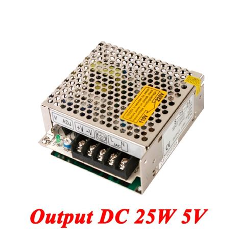 S 25 5 25 와트 5 볼트 5a 단일 출력 Dc Smps 스위칭 전원 공급 주도 스트립 Ac110v220 볼트 변압기