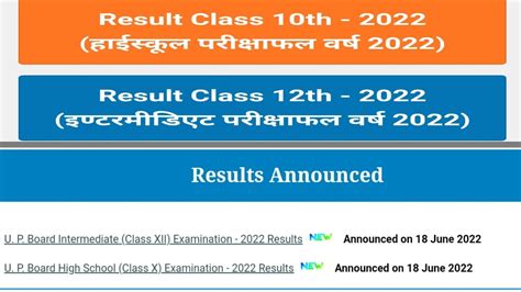 Sarkari Results Up Board Results 2022 10th And 12th Kaise Check Kare