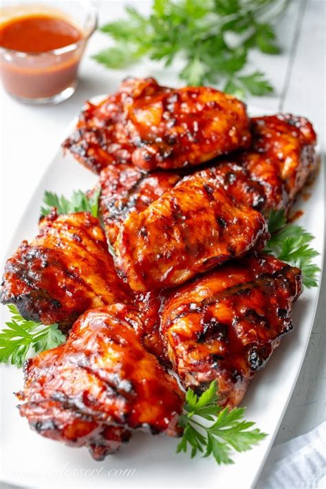 I started by boiling some boneless, skinless chicken thighs, (6 thighs). How to make grilled skin-on, bone-in Barbecued Chicken ...
