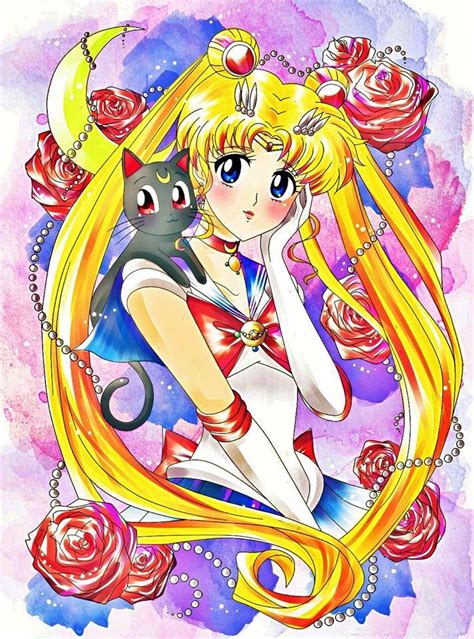Sailor Moon And Luna Sailor Moon Luna Sailor Moon