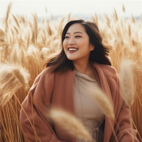 Autumn Clothing Field Grass Smile Free Photo Rawpixel