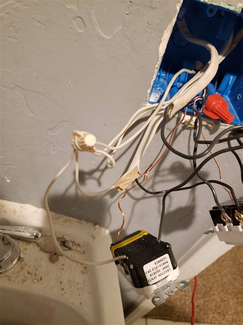 How to put bath fan and light on separate switches instead of on one switch. electrical - wiring a double light switch in bathroom ...