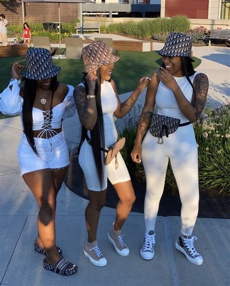 Squad Outfits Bff Outfits Black Girl Fashion Look Fashion Summer Outfits Cute Outfits