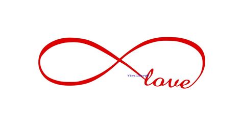 Love Infinity Symbol Wall Decal Vinyl Wall Decals Wall