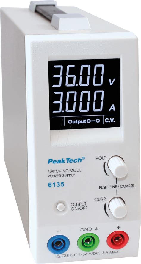 Peaktech 6135 Laboratory Power Supply 1 36 V 0 3 A At Reichelt