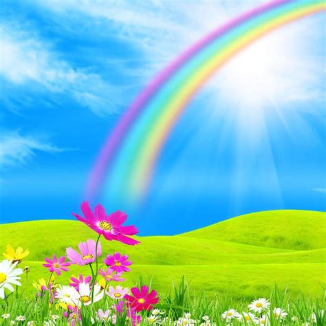 Seorang remaja berpose di belakang penampakan pelangi. Pelangi Gambar Animasi APK Download - Gratis Personalisasi ...