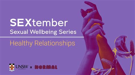 Sexual Wellbeing Series Healthy Relationships Sextember Youtube
