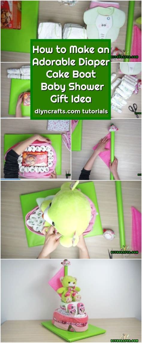 What to make for a baby shower gift. How to Make an Adorable Diaper Cake Boat - Baby Shower ...