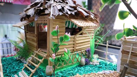 Diy Bahay Kubo Miniature Philippine Art How To Make Amazing Craft