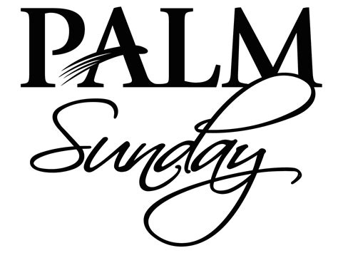 Easter Palm Sunday Clipart Coloring Page Clipartix