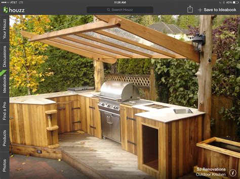 Simple Outdoor Kitchen Hmmmm Wood In South Florida Outdoor Bbq