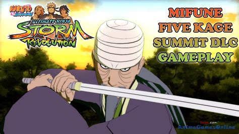 Mifune Five Kage Summit Dlc Gameplay Naruto Shippuden Ultimate Ninja