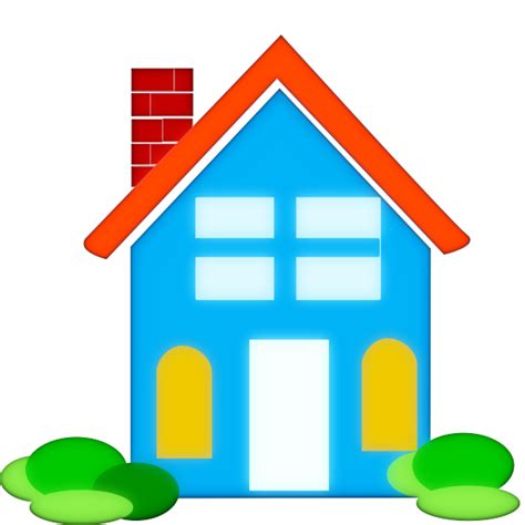 Colorful Home Vector Clip Art Free Svg