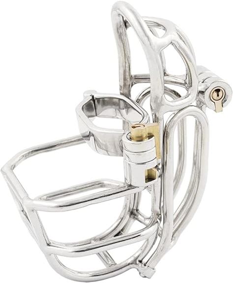 Ternence Male Chastity Device Stainless Steel Cock Cage Easy To Wear Male Virginity