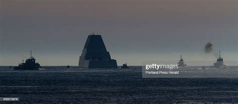 The Us Navys Newest Destroyer Zumwalt Enters Open Ocean After