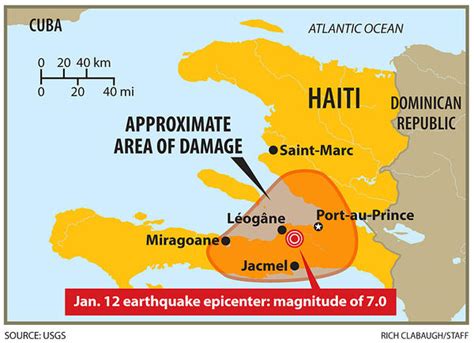 Haiti Earthquake Map Epicenter