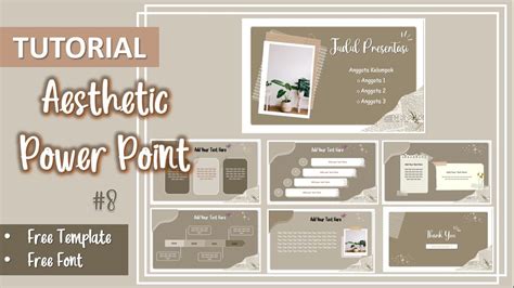 Aesthetic Ppt 8 Aesthetic Powerpoint Free Template Font Cara Otosection