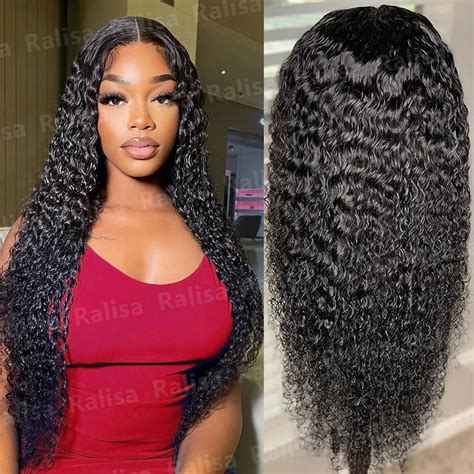 Water Wave Lace Frontal Wigs Human Hair Wet And Wavy Glueless Lace Closure Wig Brazilian Human