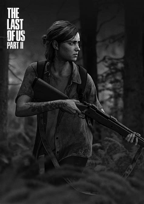 the last of us part 2 poster ellie last of us gaming etsy uk