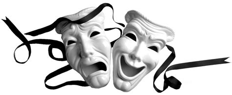 Mask Theatre Drama Tragedy Clip Art Actor Png Download 1600661