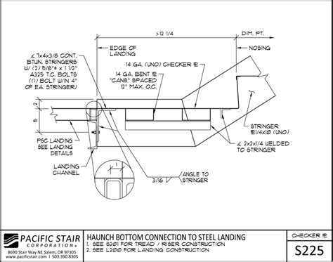 Steel Stair Landing Details