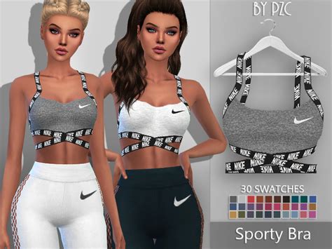 Pinkzombiecupcakes Nike Sporty Bra 897666 Sims 4 Clothing Sims 4