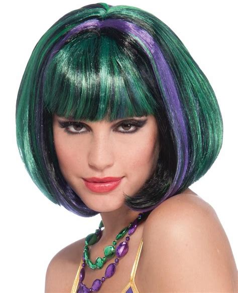 Celebrate Mardi Gras With A Costume And Wig Our Mardi Gras Bob Wig Is