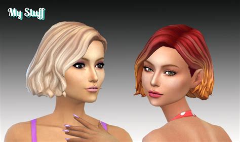 Mystufforigins Hairstyles ~ Sims 4 Hairs