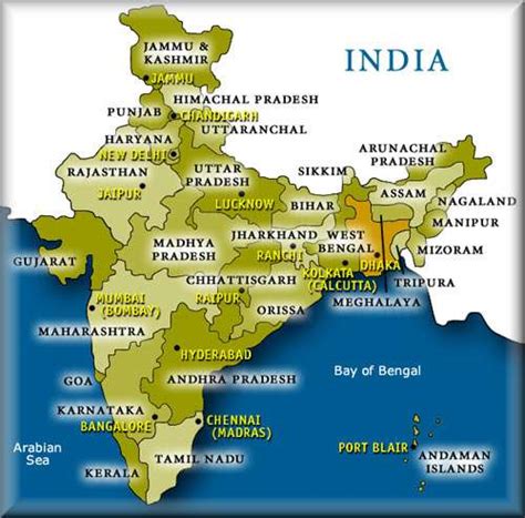 List Of States In India And Their Capitals