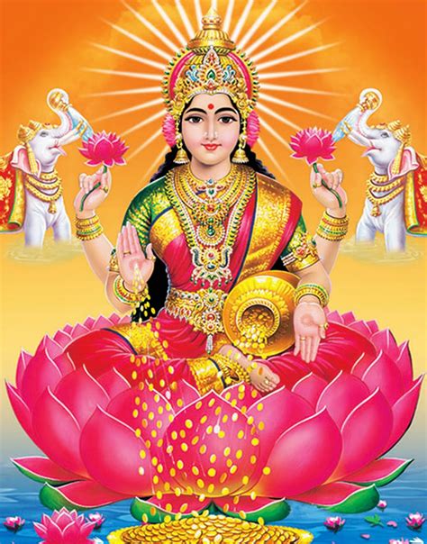 Gods Leaders Images Drawings Goddess Sri Mahalakhshmi