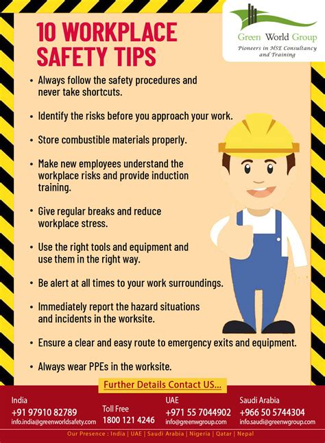 10 Workplace Safety Tips Gwg