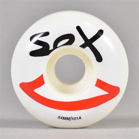 Sex Skateboards Sex 101a White Skateboard Wheels 54mm Skateboards