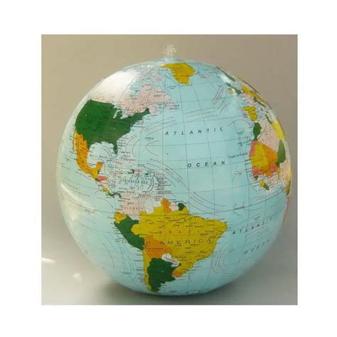 Coğrafi Öğretim Mavi Şişme Dünya Küre Dünya Haritası Küre Coğrafya