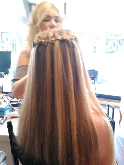 Whatever the occasion may be, braiding your hair in a cascading waterfall braid is a simple and romantic style that anyone can do. Waterfall Braid | Hair, Braided hairstyles