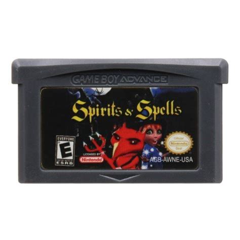 Spirite And Spells Usa Game Boy Advance Gba 32bit Video Game Card