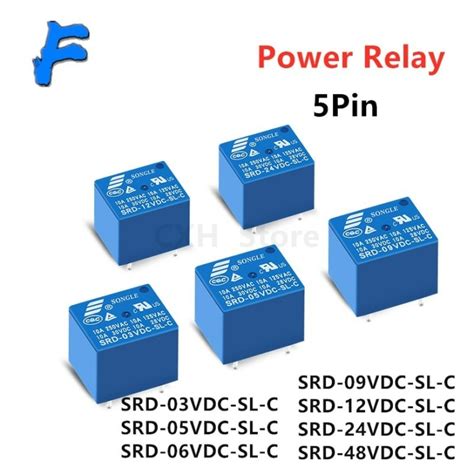 5db Relék Srd 05vdc Sl C Srd 12vdc Sl C Srd 24vdc Sl C 5 Pin Dc 3v 5v