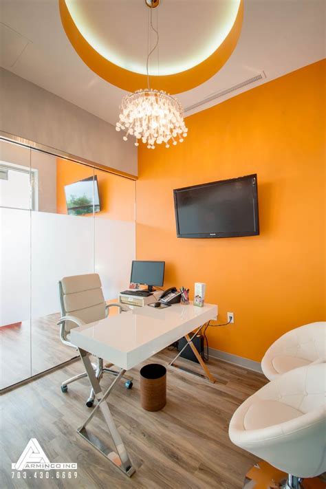 (business and business premium only) work online or offline. Modern and Orange Office. Dental Office Design by Arminco ...