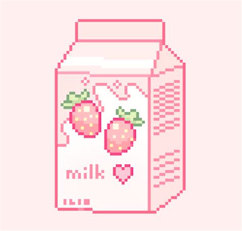 A Bottle Of Milk With Two Strawberries On The Front And One Strawberry