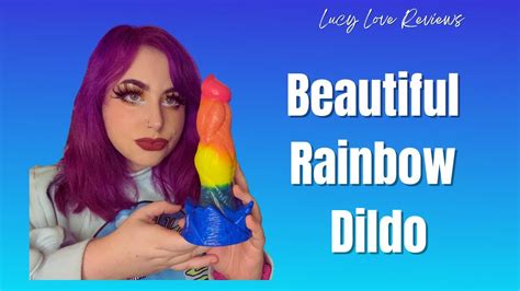 sex toy review magnum rainbow dildo by babejuicy youtube