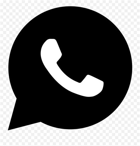 Download Whatsapp Logo Png Transparent Whatsapp Icon Png Black Free