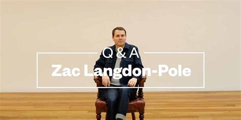contemporary art q and a zac langdon pole