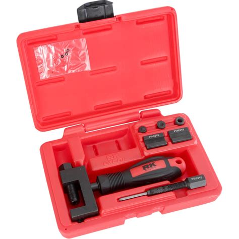You can do it with adding oil to your chain if you use oil now and then, for this you have to regret further. RK Chain Cutter & Press-Fit Rivet Tool - UCT2100 - Chain ...